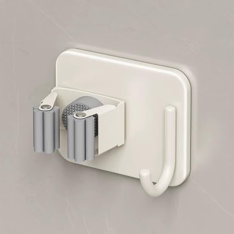 LIEI Stainless Steel Punch-Free Mop & Broom Wall Holder