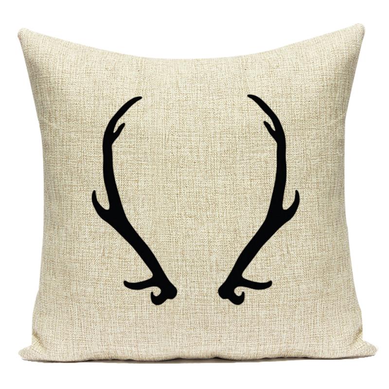 Geometry Animal Plants Cushion Cover Decorative Sofa Seat Home Office Decor Pillow Covers Bear Bird Pattern Throw Pillow Cases