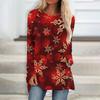 Round Neck 3D Printed Top Fashionable Casual Comfort Long Sleeved Women's T-shirts