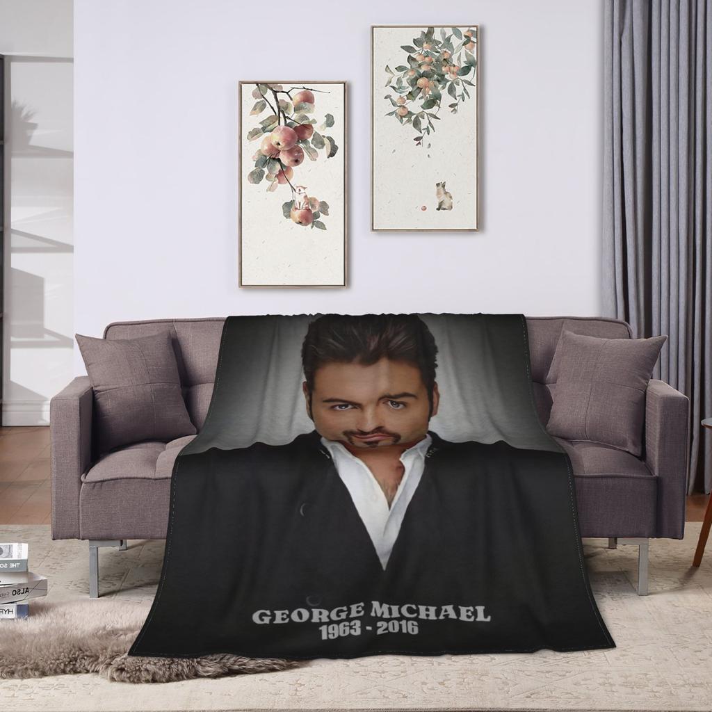 George Michael Decke Qualität Super Weiche Kuscheldecke Winter Kinder Erwachsene Sofa Bett Muster Tagesdecke