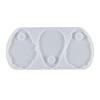 Resin Casting Mold Eye Shadow Makeup Irregular Round Palette Panel Mould Crafts