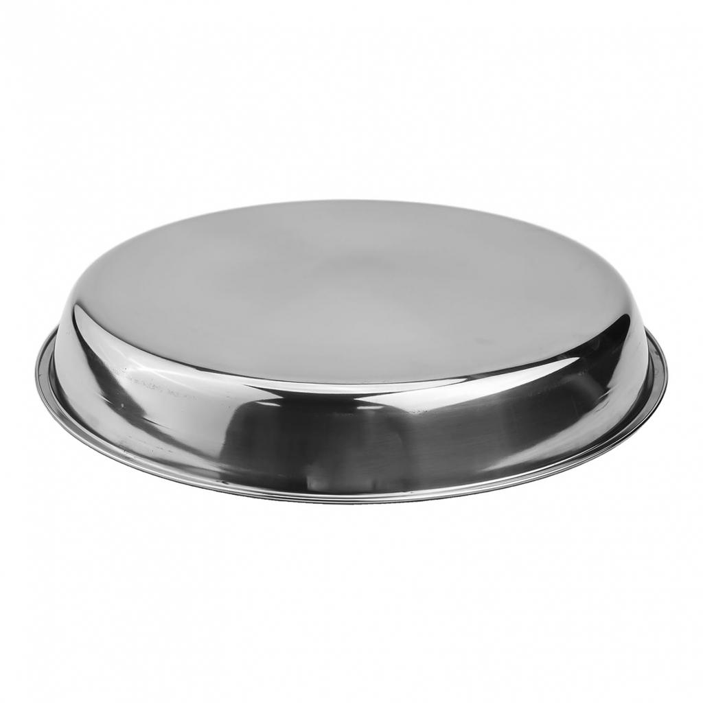Plate Crust Dinnerware Flat Plate Stainless Steel 22