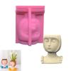 Easy to Use Flower Pots Mould Short Hair Girl Planter Silicone Mold Personalized Succulent Vases Jewelry Crafting Mould
