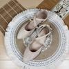 Modische Ballerinas für Damen 2025 Frühling und Herbst Neu Französische Spitzschuhe mit gekreuzten Riemchen Ballerinas Sandalen für Damen Übergröße Damenschuhe