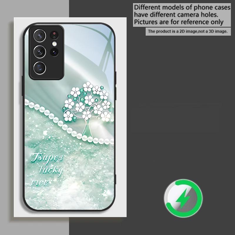 Mysterious gradient purple For Samsung Galaxy S26 Ultra S20 FE S21 S22+ S23 Plus S24 Ultra 25 Edge For Magsafe Glass Phone Casee