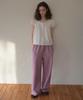 Aueonoseuteljia Lace Applique Pigment Sweatpants_Dusty Purple(O26Pt03)