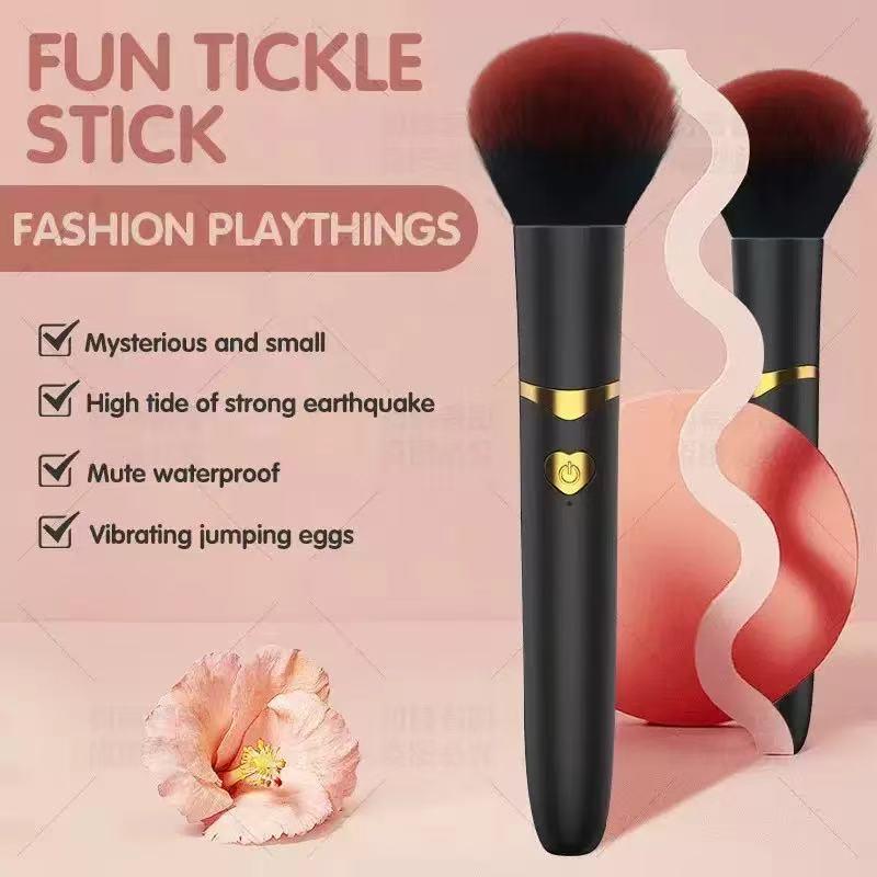 Stiller Vibrations-Make-up-Pinsel: Wasserdichter Vibrator mit 10 Modi für Frauen