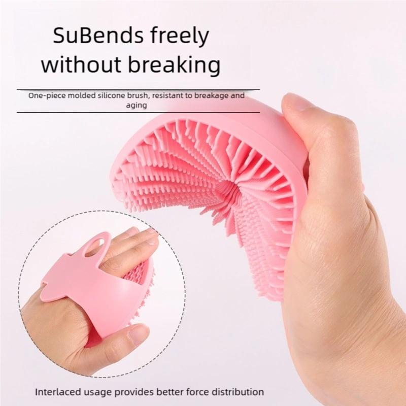 Double Side Face Cleansing Brush Soft Silicone Bristles Sensitive Skin Friendly Traveling size Easy cleaning Facials Exfoliator