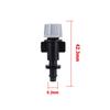 Adjustable Misting Grey Nozzle & Multi Type Connectors Locked Tee Anti Drip Coupling Garden Watering Irrigation Cooling Sprayer