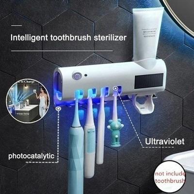 Efficient Intelligent Double Sterilization Toothbrush Sterilizer, Frame, Automatic Toothpaste Squeezer