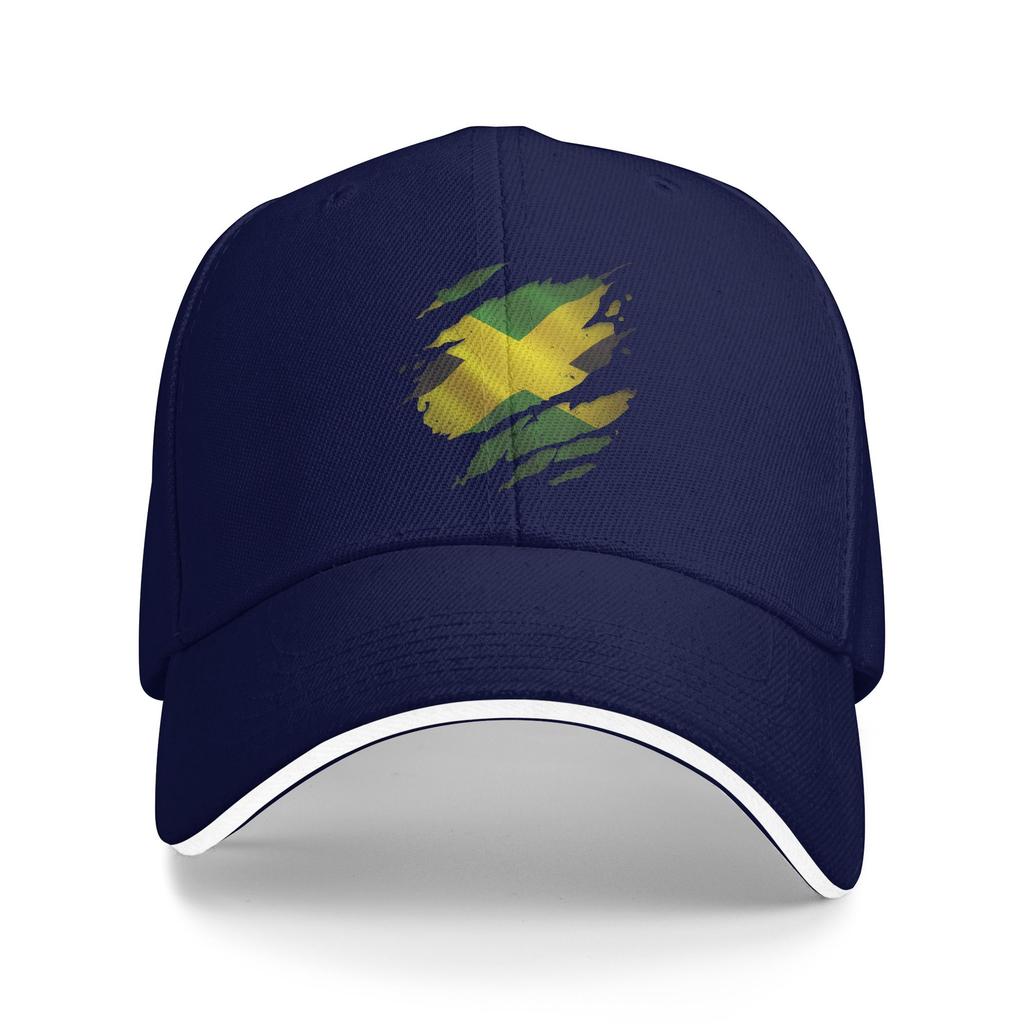 Women Unisex Jamaica Flag Ripped Scratch Heritage Culture Proud Jamaican Outdoor Hat  Trucker Cap New Baseball Cap Sports Hats