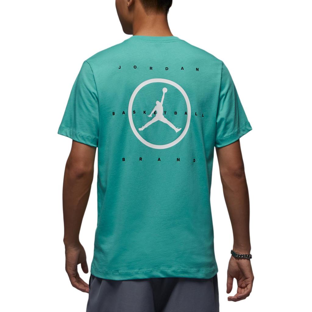 Jordan Flight Essentials Cotton Fashion Crew Neck Short Sleeve T-Shirt Men Tops Washed-Duck-Blue White Black HJ2339-392