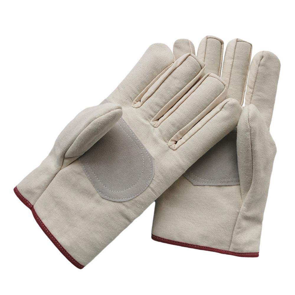 1Pair Wear Resistant Canvas Gloves Stab Proof Welding Protective Gloves  Welder Maintenance