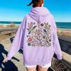 Womens Oversized Hoodie With Floral Print Loose Fit Streetwear Sweatshirt 2025
