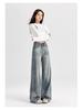 Plus Size High-Waisted Loose Denim Wide-Leg Pants for Women