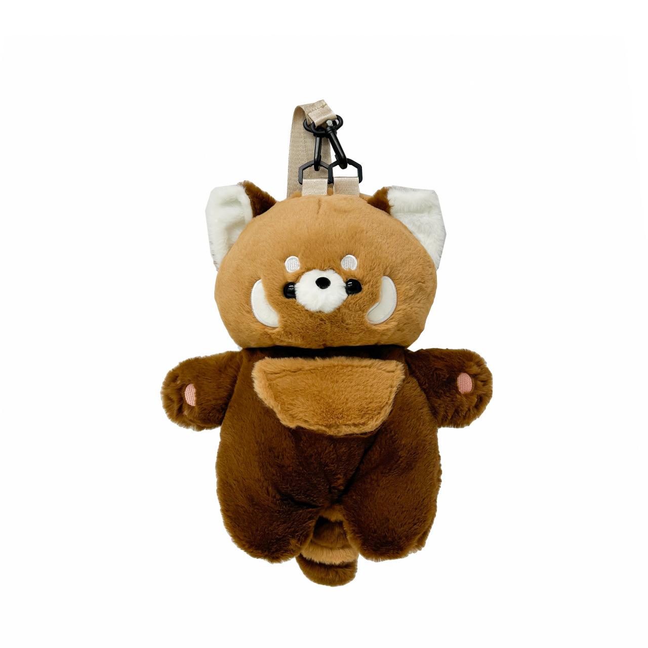 

Cartoon Raccoon Plush Doll Backpack Outdoor Shoulder Bag Children Gift Festival Small