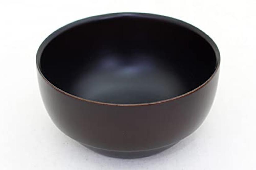 Kishu Lacquerware by Tsunoda Seibei DS Soup Nano Dishwasher Dark Brown Shoten, Bowl, Small, Coat, Safe,