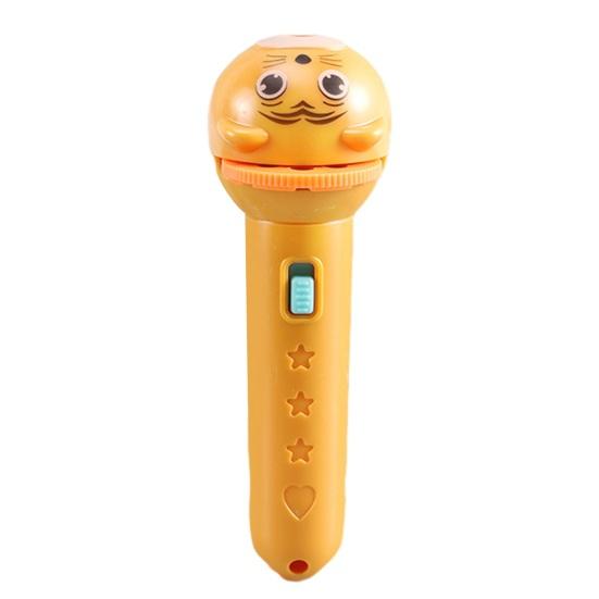 Kids Story Projector Flashlight Animal Image Projector Toy with Changeable Discs Early Learning Educational Toy for Bedtime Fun Gift for Children