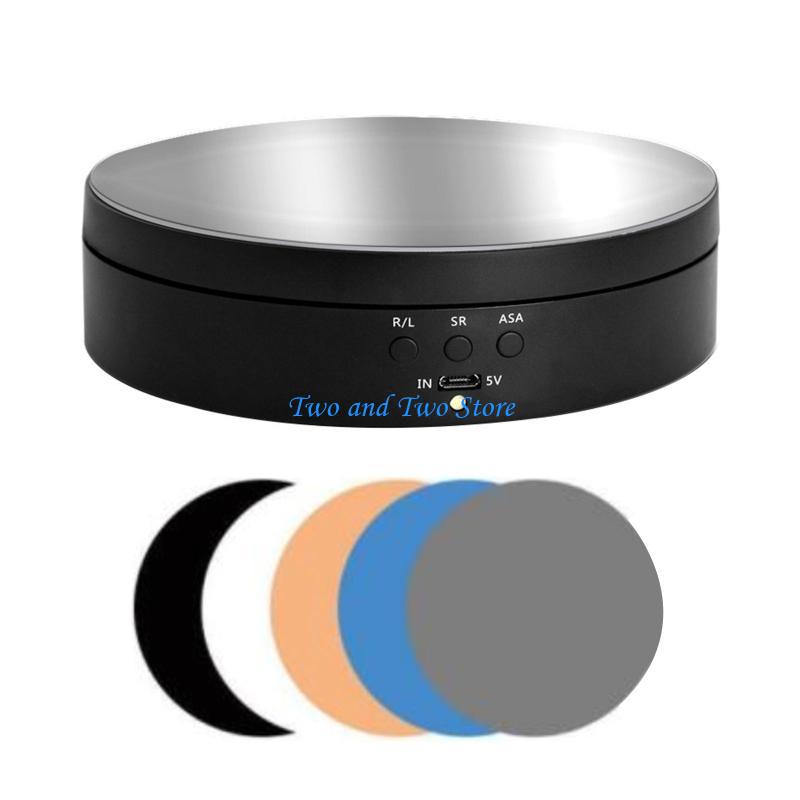 HX6F 3 Speeds Rotating Display Stand 360 Degree Motorized Rotating Turntable Scrub