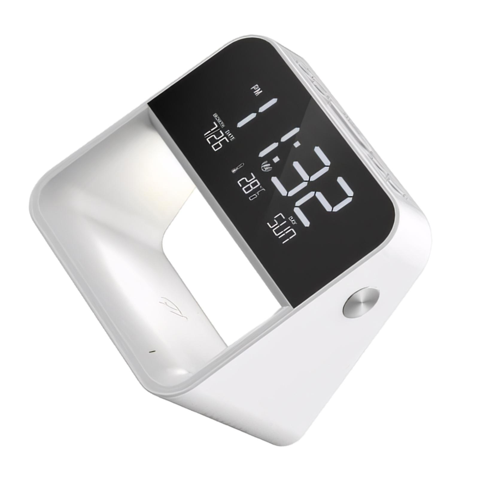 

Wireless Charging Bedside Lamp With Digital Alarm Clock Led Alarm Clock Digital Clock