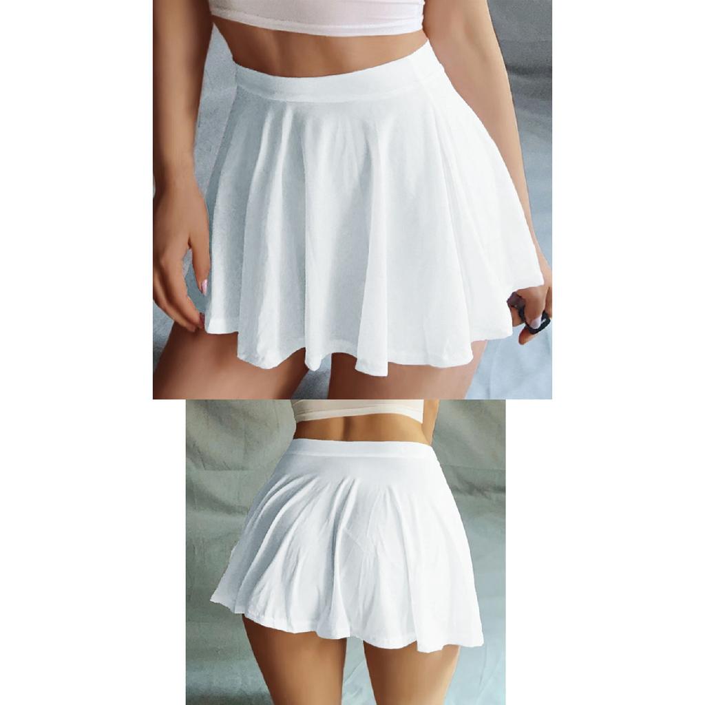 Rock mit elastischer Taille, Minirock, Lycra-Rock in A-Linie, Rock mit elastischer Taille, Flugrock