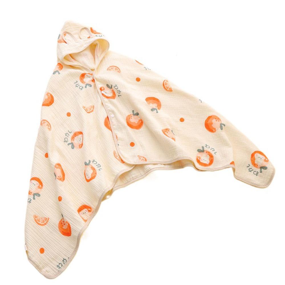 Bear Printed Pure Cotton Gauze Soft Texture Baby Swaddle Cloth Gauze Cover Blanket Children's Bath