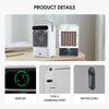 Water Circulation Cooling Fan 3 Speed Air Conditioner Fan Colling Fan Digital Display Cooler Fan for Bedroom Office