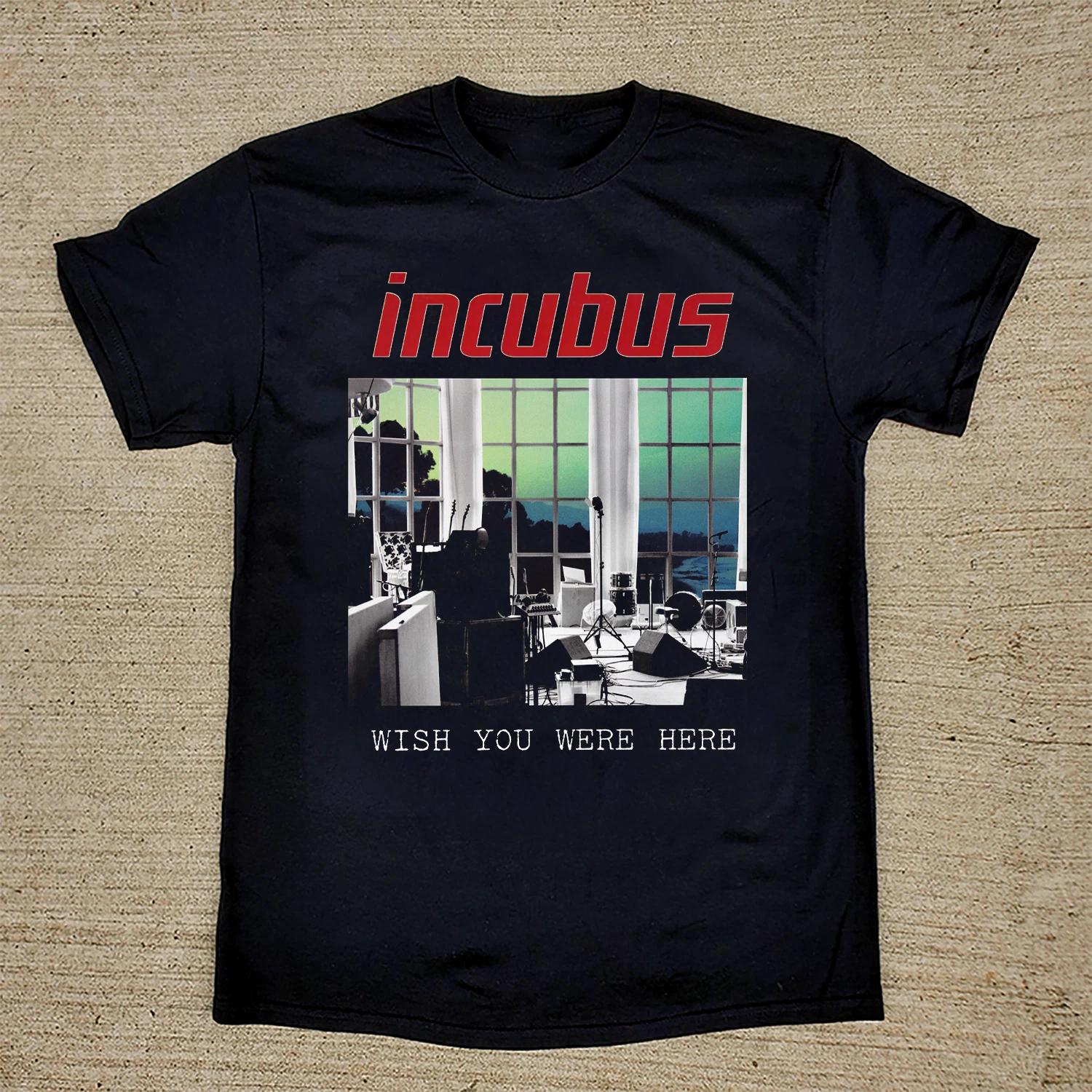 Incubus Band Wish You Were here T Shirt Black Streetwear Harajuku S