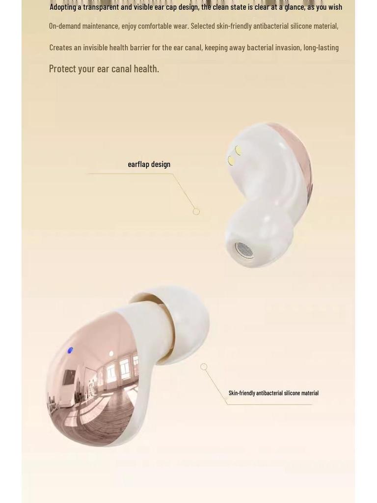 Popular Mini Wireless In-Ear Bluetooth Earphones: Sleep-Friendly, Noise Cancelling, Invisible, Long-Wear, Comfortable for Students
