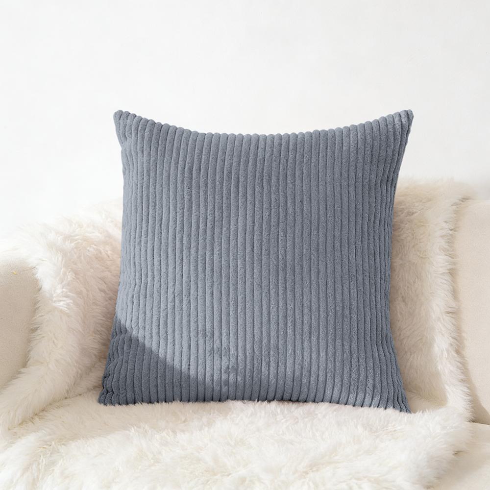 Cord Kissenbezug 40x40 45x45 50x50cm Weicher Plüsch Flanell Kissenbezug Flauschiger Sofakissenbezug für Sofa Wohnzimmer Dekoration