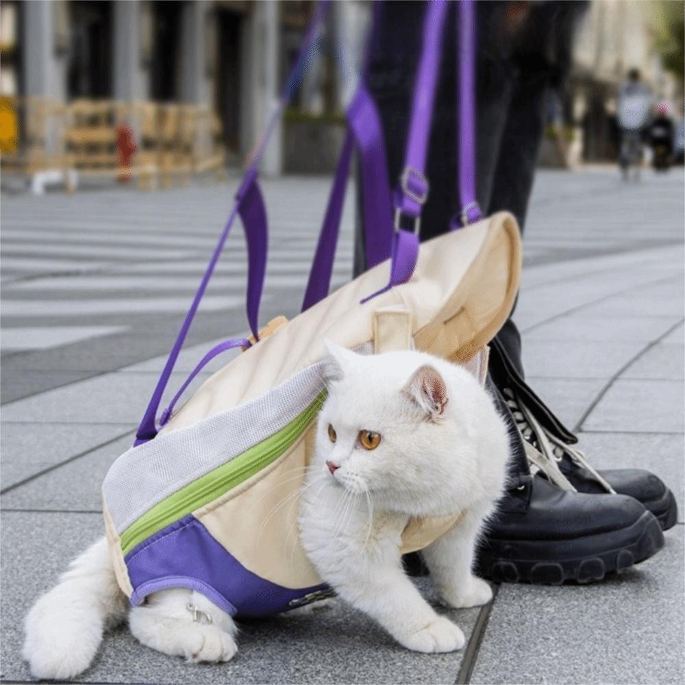 Adjustable Straps Pet Chest Bag Comfortable Cat Outgoing Bag Portable Pet Backpack  Camping