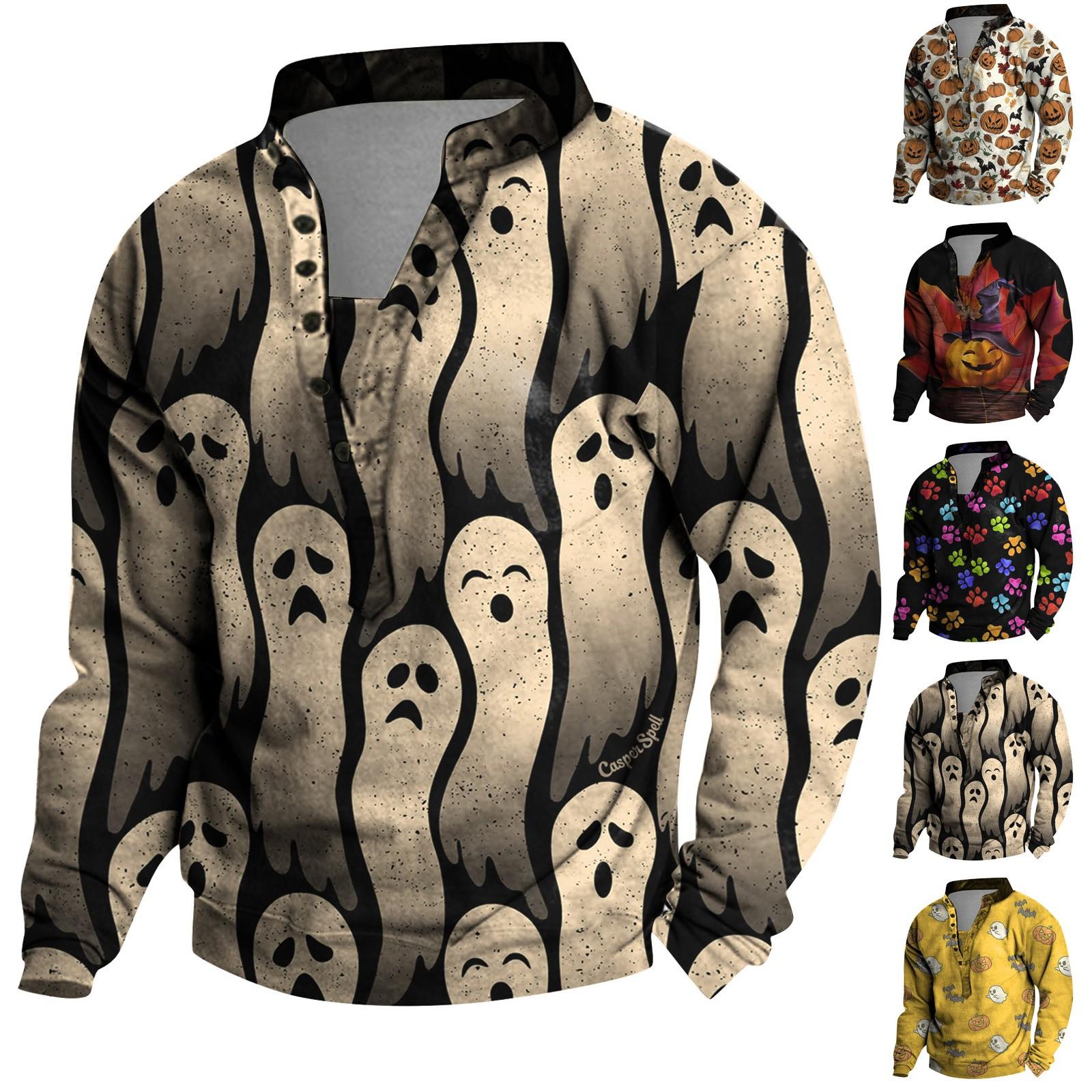 

Мужской принт плюшевое теплое пальто флисовый свитер повседневное пальто карман свитер осень зима