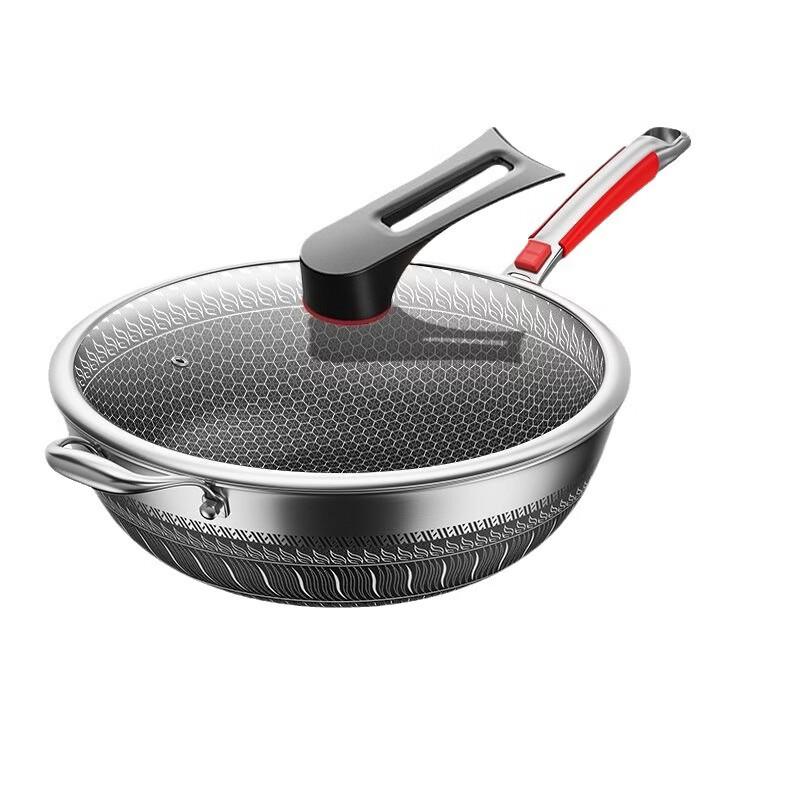 316 Stainless Steel Non-Stick Wok