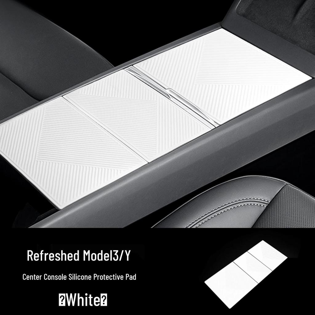 Silikonpads und Becherhalter für die Mittelkonsole des Tesla Model 3/Y/YL (Neue Version)