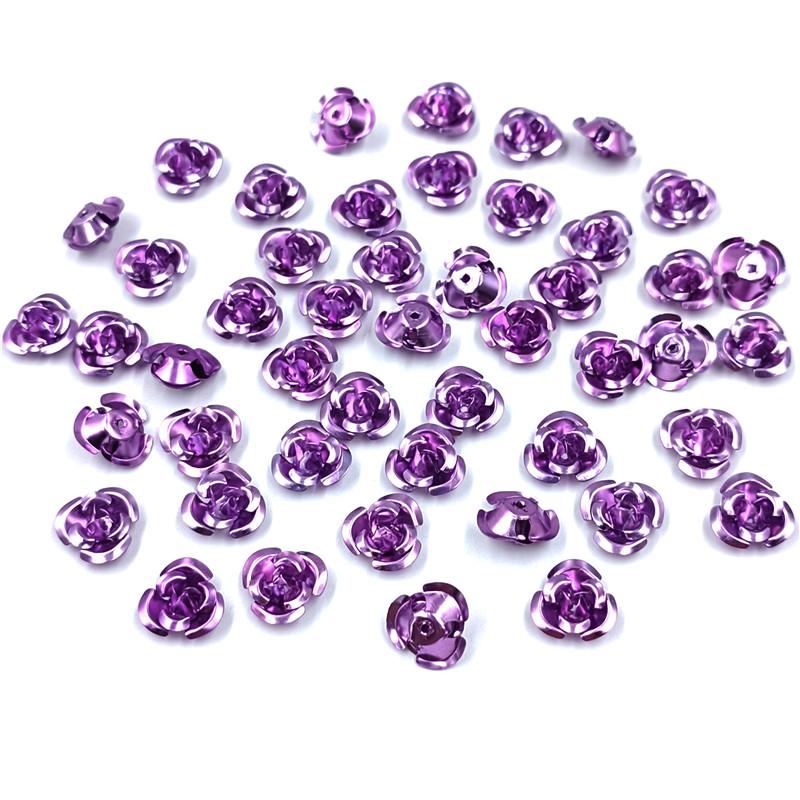 100/150/200 Stück Rosenblüten lose Perlen 8 10 12 mm Anhänger Großhandel DIY für Halskette Armband Schmuckherstellung