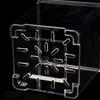 Square Transparent Acrylic Flower Pots Breathable Bonsai Plant Pot Desktop Decoration For Garden Yard Living Room Balcony