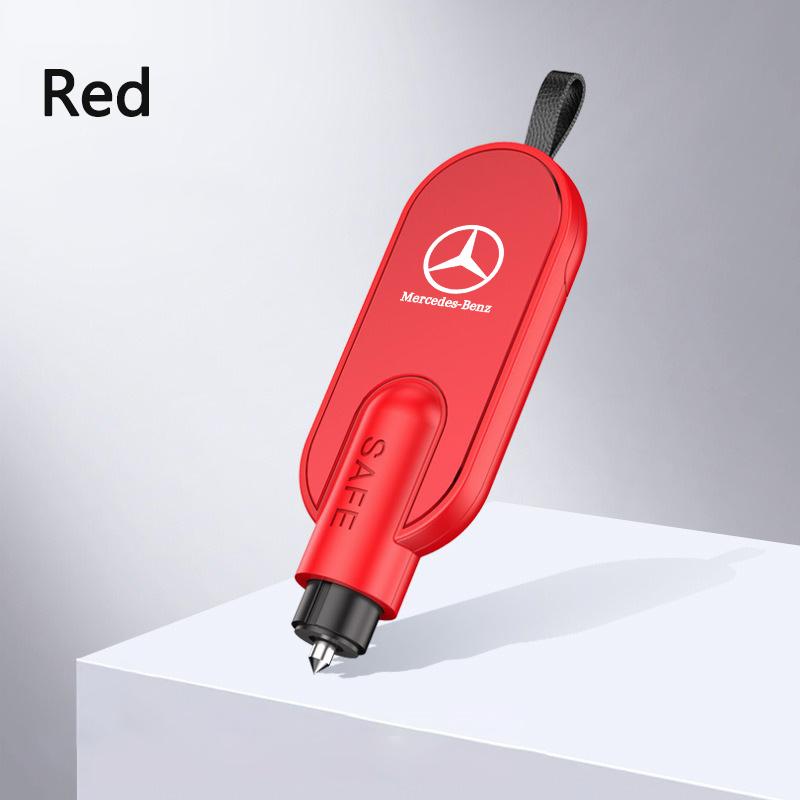 2 In 1 Car Safety Hammer Window Breaker Seat Belt Cutter Portable Emergency Survival Tool For Mercedes Benz GLC GLA GLB GLE GLS NP1