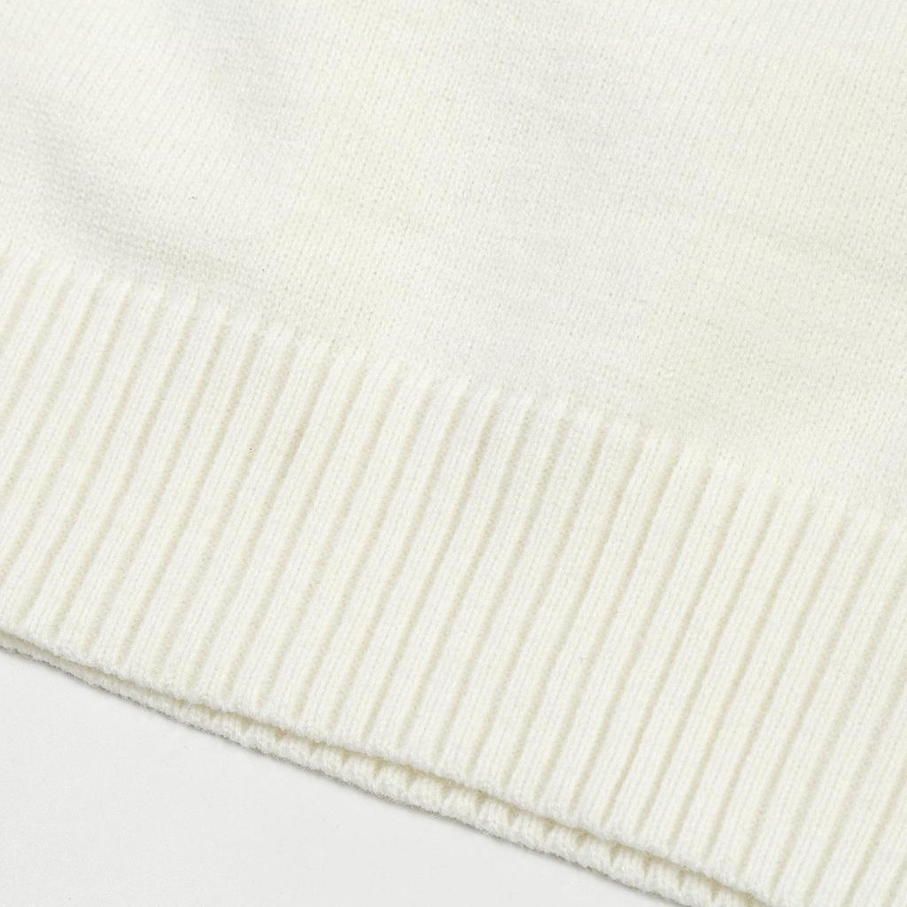 AMI 2025 Herbst und Winter Neu Gold und Silber Großes Herz Alpaka-Wolle Gemischt Weich und Klebrig Gestrickter Partner-Rollkragenpullover