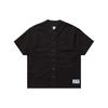 Undefeated Solid Color Single-Breasted V-Neck Short Sleeve Baseball Jersey T-Shirt Unisex Tops 30011