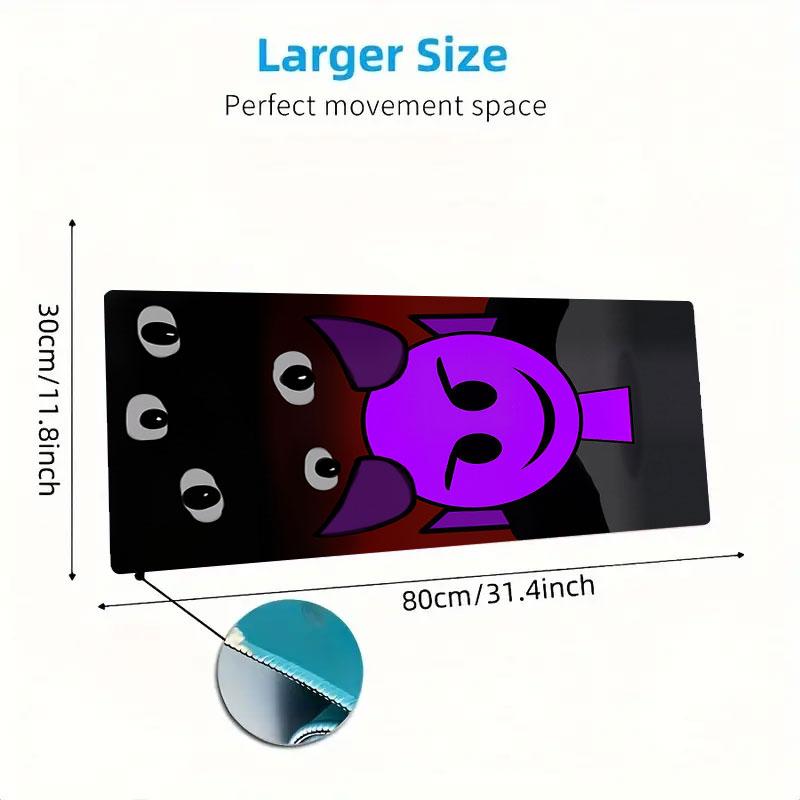 Cartoon Mouse Pad, Large Gaming Desk Mat, Non-slip XXL Mousepad for Laptop & Tablet, Mini PC Playmat with Stitched Edges
