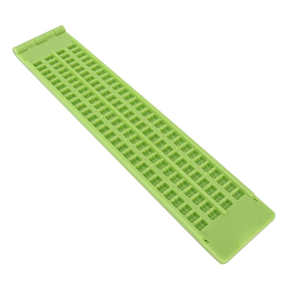 Portable Braille Writing Portable Plastic 4 Lines 28 Cells Braille Writing Slate and  Braille Learning Tool Accessory