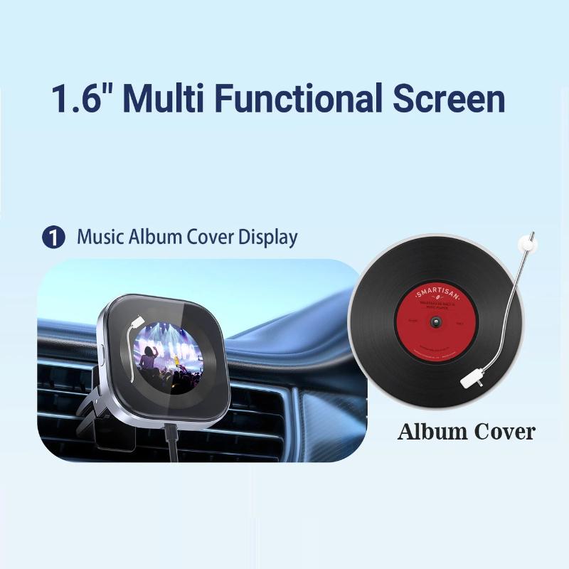 Wired To Wireless CarPlay Converter, Car Smart Connectivity and Entertainment System Adapter, Upgraded Air Freshener Clip