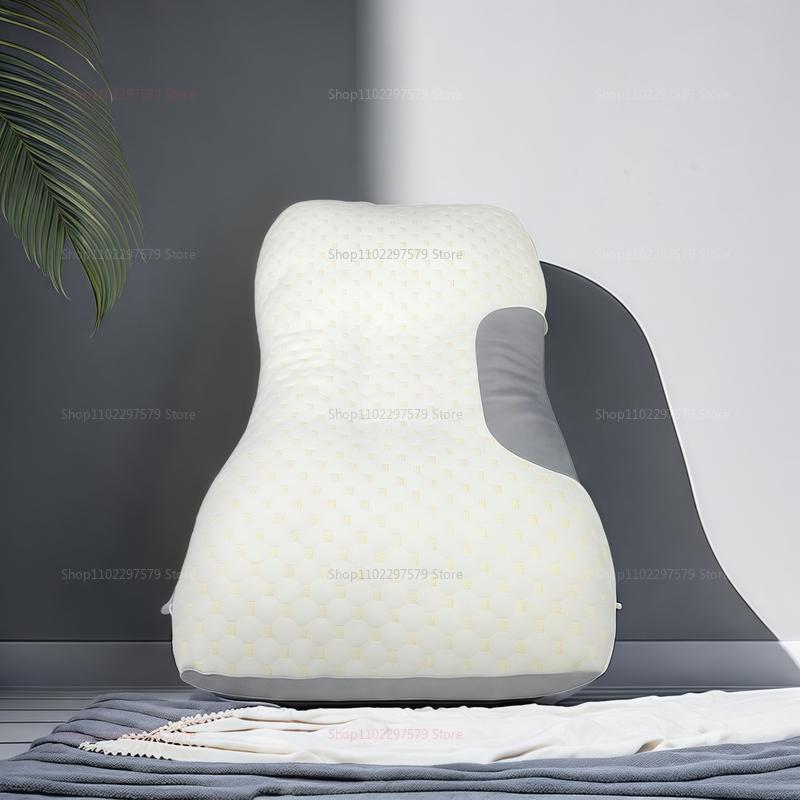 Cervical Orthopedic Neck Pillow for Better Sleep and Neck Support Soybean Fiber SPA Massage Pillow for Home Travel Bedrest