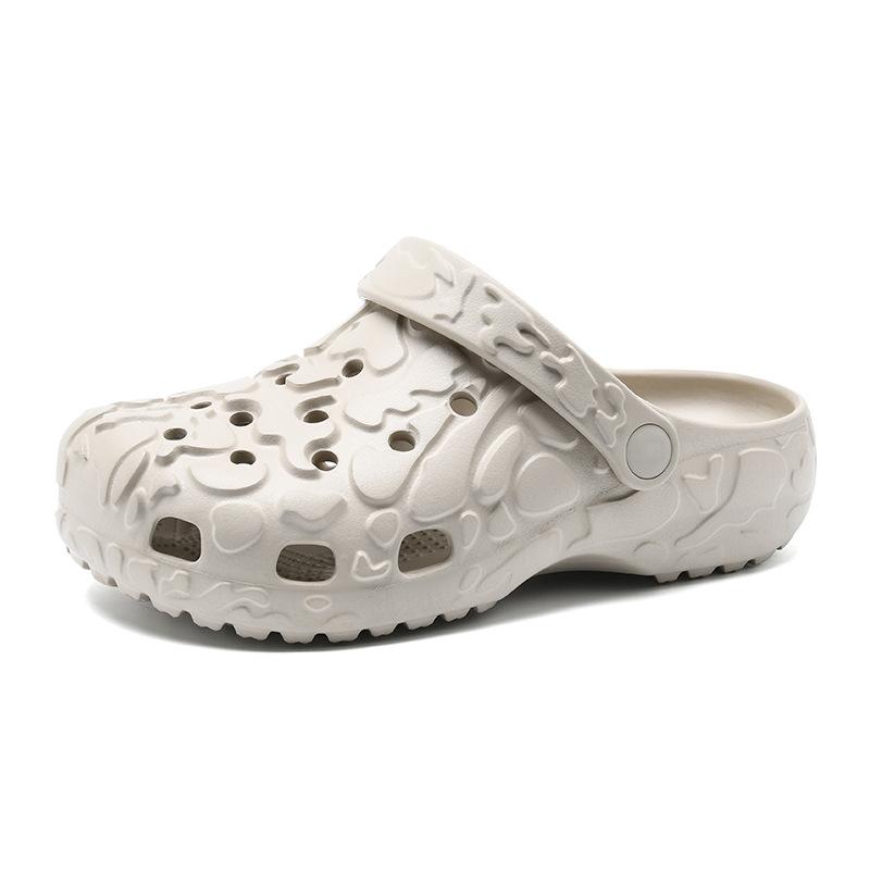Hole Shoes Couple Summer Wear Deodorant Non-Slip Bag Head Dual-Purpose Slippers Soft Bottom Stepping On Shit Slippers