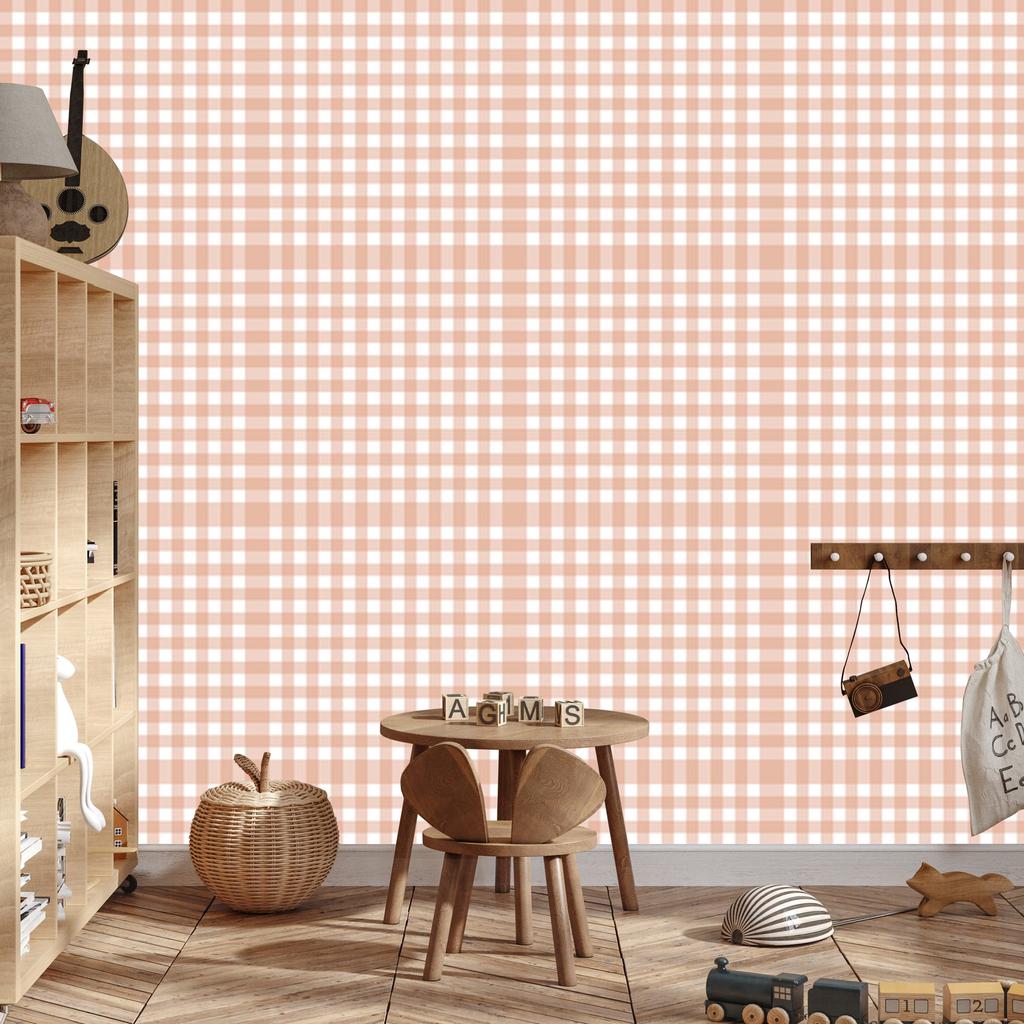 Wallpaper Fabric Pattern Cream and White, Clear Detail 50x1000