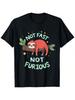 Not Fast Not Furious Funny Tree Sloth Design T-Shirt
