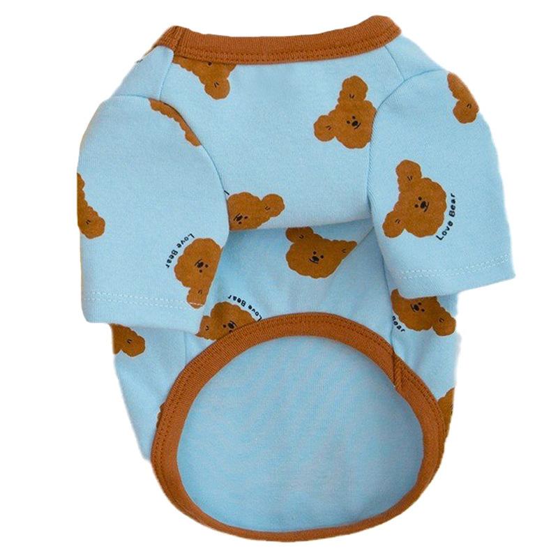 Pet Cat Teddy Small Dog Dog Clothes Spring and Summer Thin Autumn and Winter Clothes Two Feet