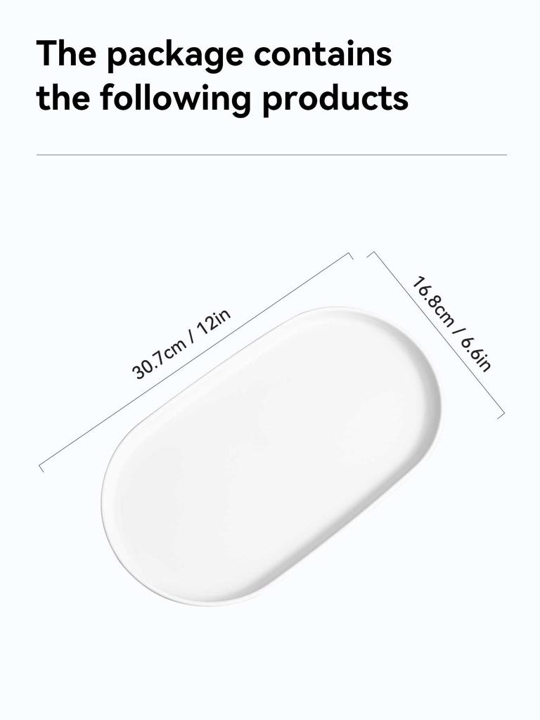 Oval Dinner Plate Microwave Safe Snack Fruit Plates Multifunctional Tableware Dessert Serving Tray Kitchen Dishes