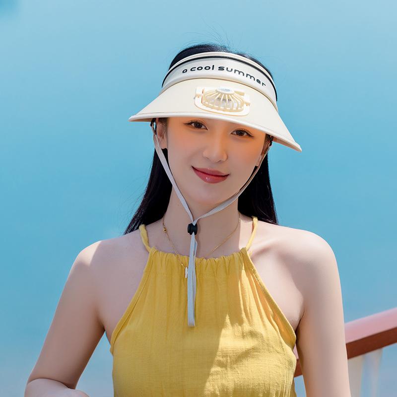 Breathable Cooling Fan Hat Sunscreen Fan Sun Visor Hat Fishing Hat Cooling Peaked Cap Hat Usb Charging Hat Fan For Sport Sunhat