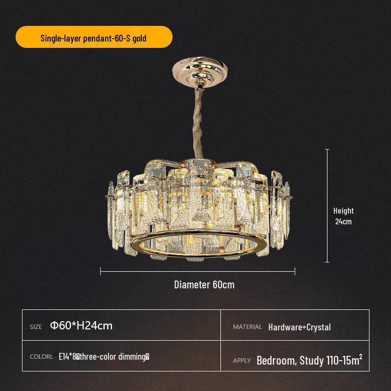 2025 Modern Minimalist Crystal Chandelier for Living Room, Bedroom & Dining